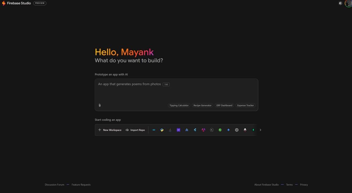 Google เปิดตัว Firebase Studio เครื่องมือสร้างแอปด้วย AI บนคลาวด์
